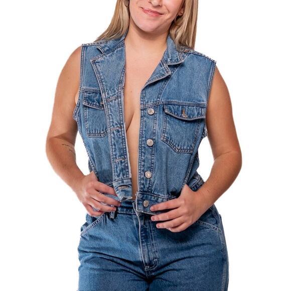 Levi Denim Jean Vest - Picture 2 of 8